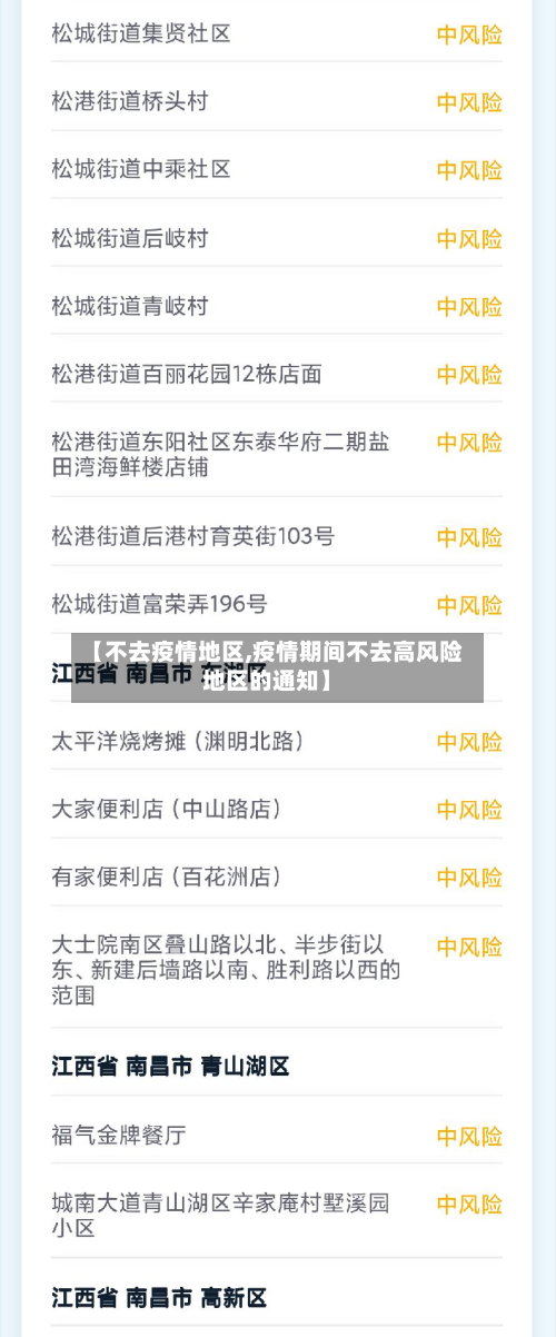 【不去疫情地区,疫情期间不去高风险地区的通知】-第2张图片