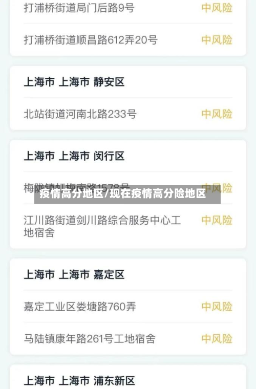 疫情高分地区/现在疫情高分险地区-第2张图片