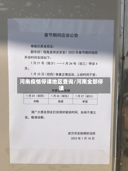 河南疫情停课地区查询/河南全部停课